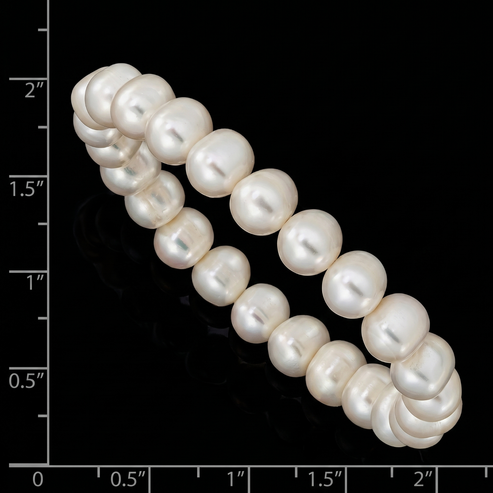 Pink Genuine Fresh Water Pearl Stretch Style Bracelet for Women