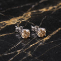 Moissanite Tawny 5mm Studs Gra Certified 925 Sterling Silver Genuine