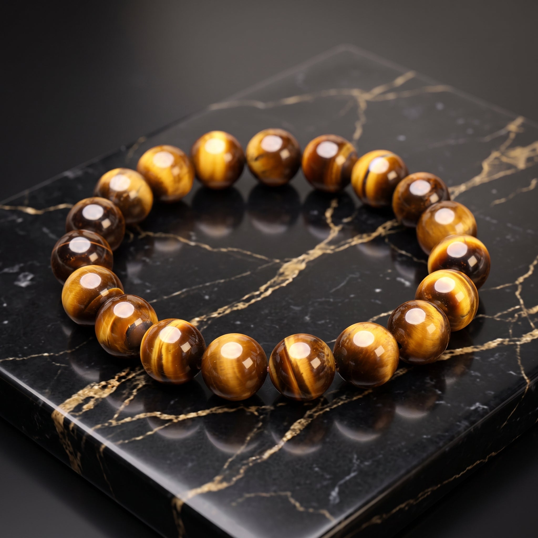 Tiger Eye Natural Stretch Bracelet For Men And Woman 8mm