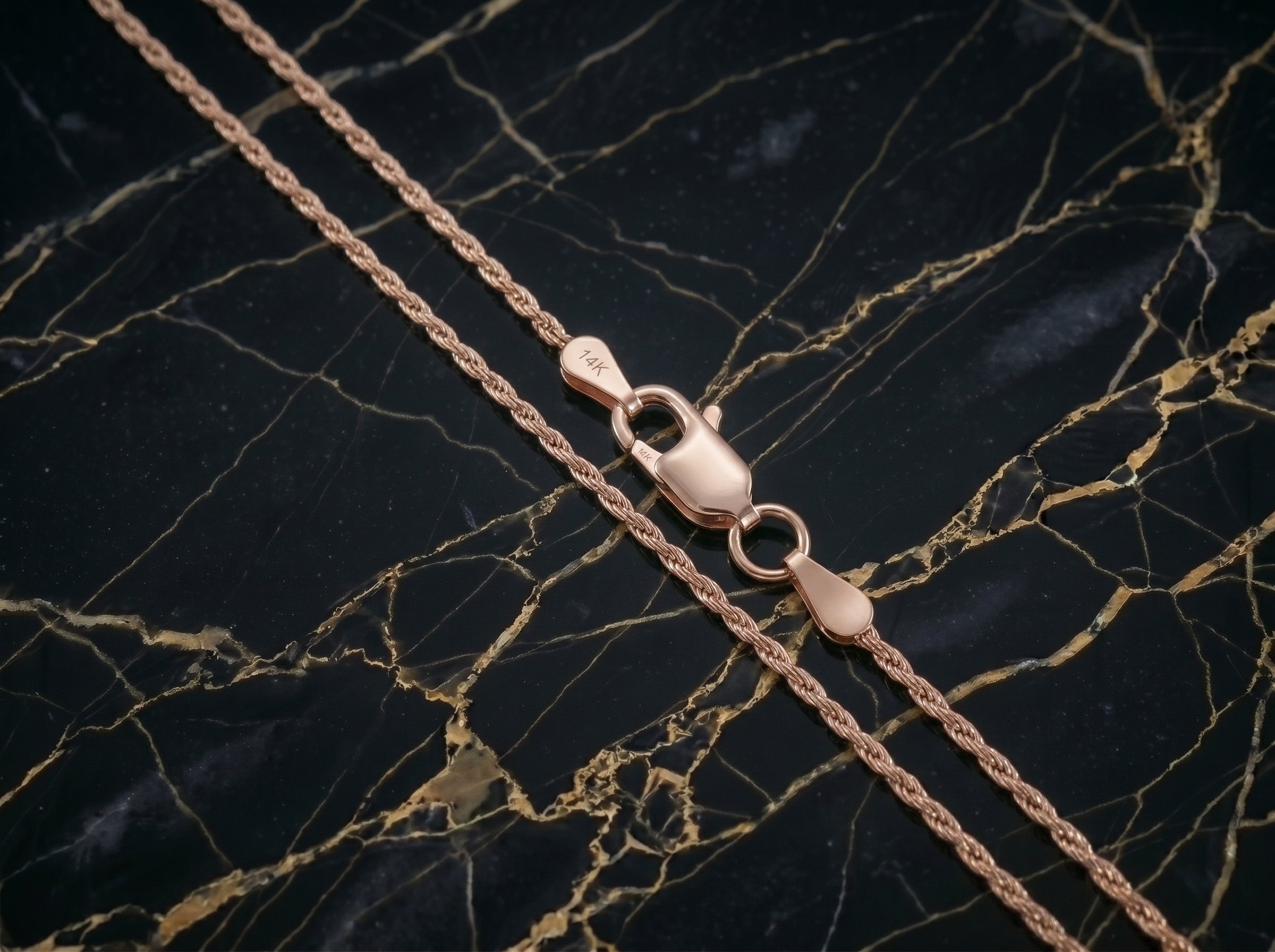 1MM Solid 925 Rose Gold Sterling Silver Italian DIAMOND CUT ROPE CHAIN Necklace