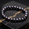 Black Genuine Fresh Water Pearl Stretch Bracelet Color Treated Stretch