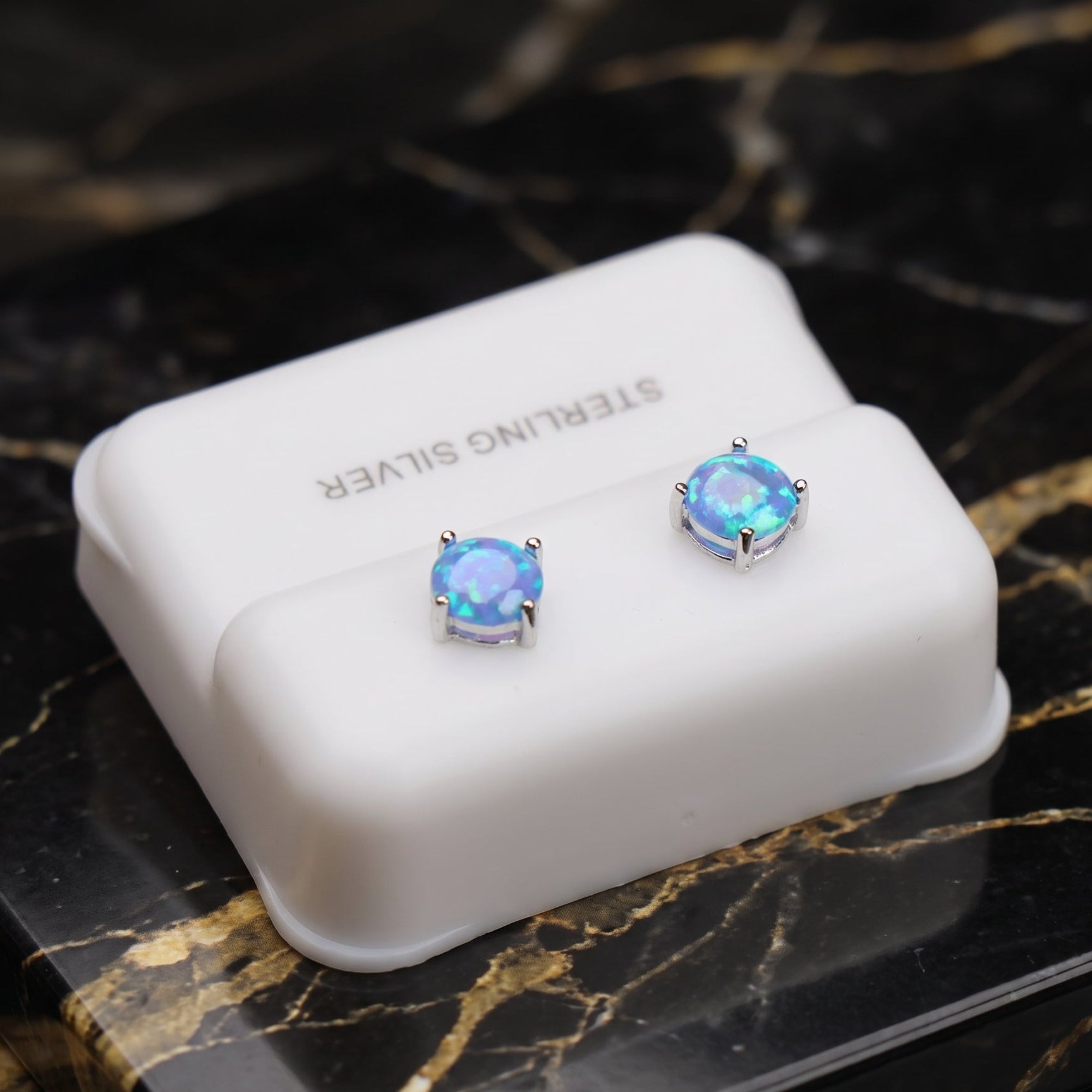 blue opal silver
