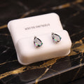 Pear Cz Earrings Mystic Topaz 925 Sterling Silver 6x9mm