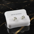 Green Amethyst Cz Earrings Oval 925 Sterling Silver 5x7mm