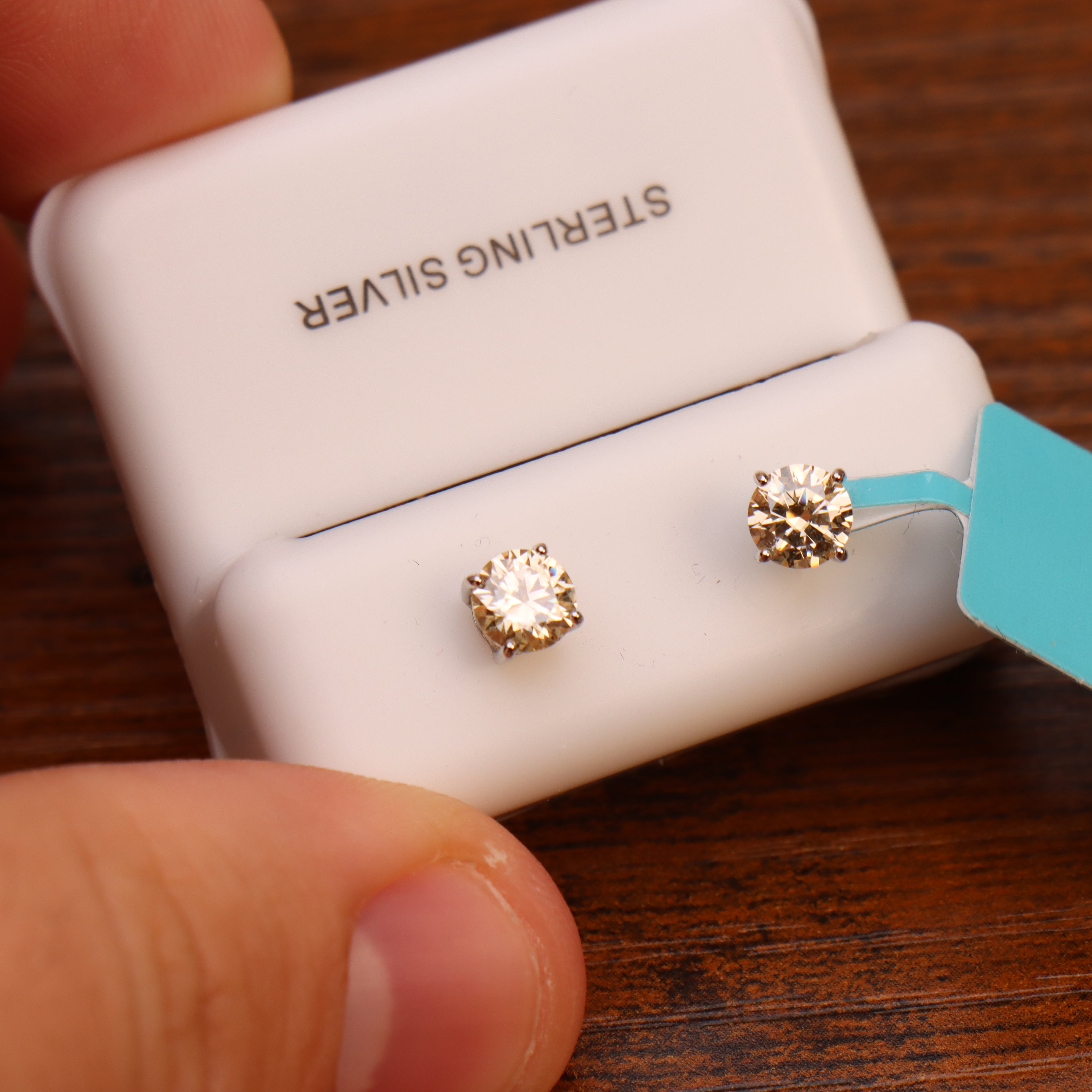 Moissanite Light Yellow 5mm Studs Gra Certified 925 Sterling Silver Genuine