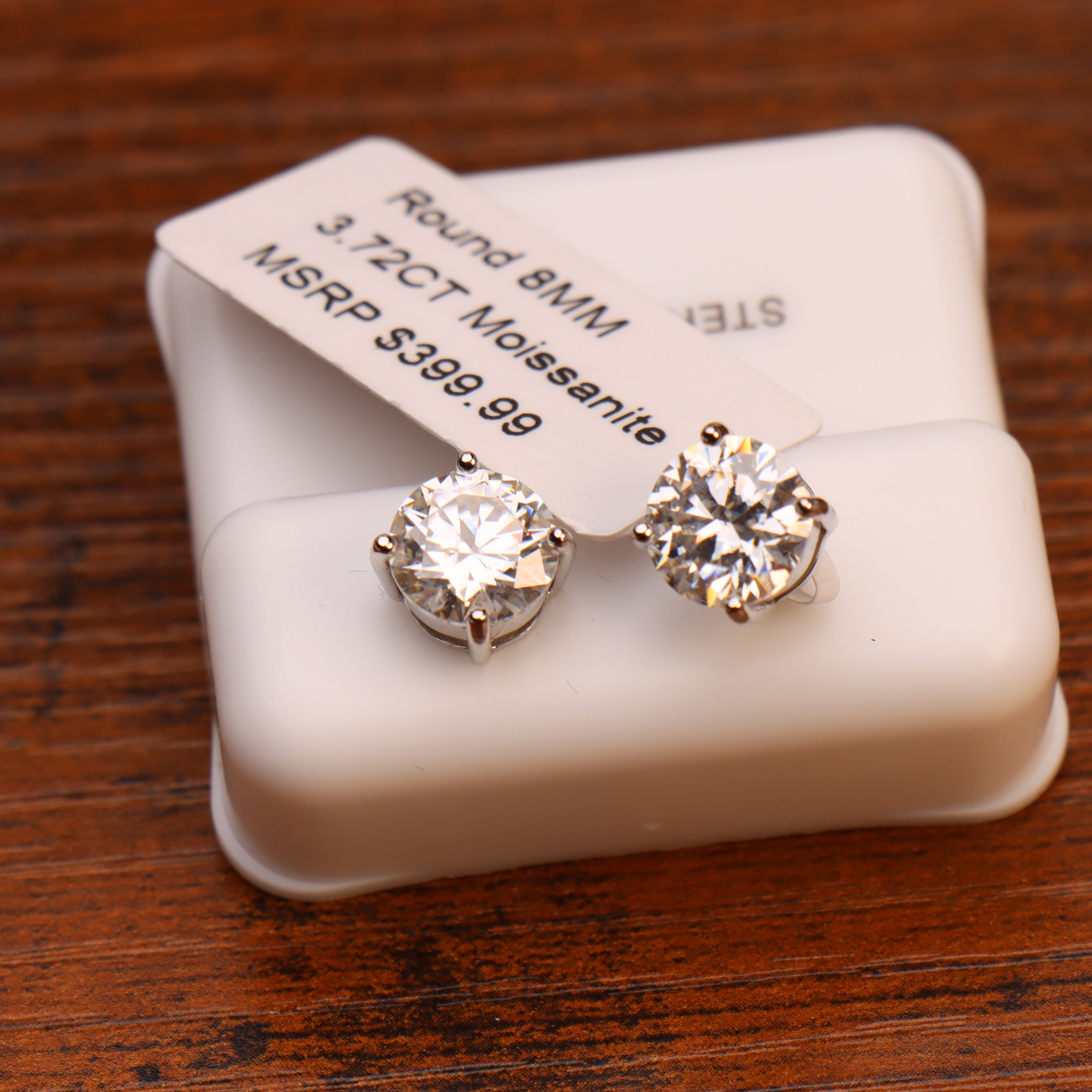 Moissanite Stud Earrings Women Men 925 Sterling Silver Earrings Gra Certified