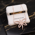 Dragon Fly Rose Gold Over 925 Sterling Silver Necklace 18 inch