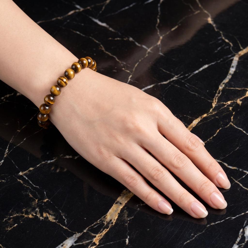 Tiger Eye Natural Stretch Bracelet For Men And Woman 8mm