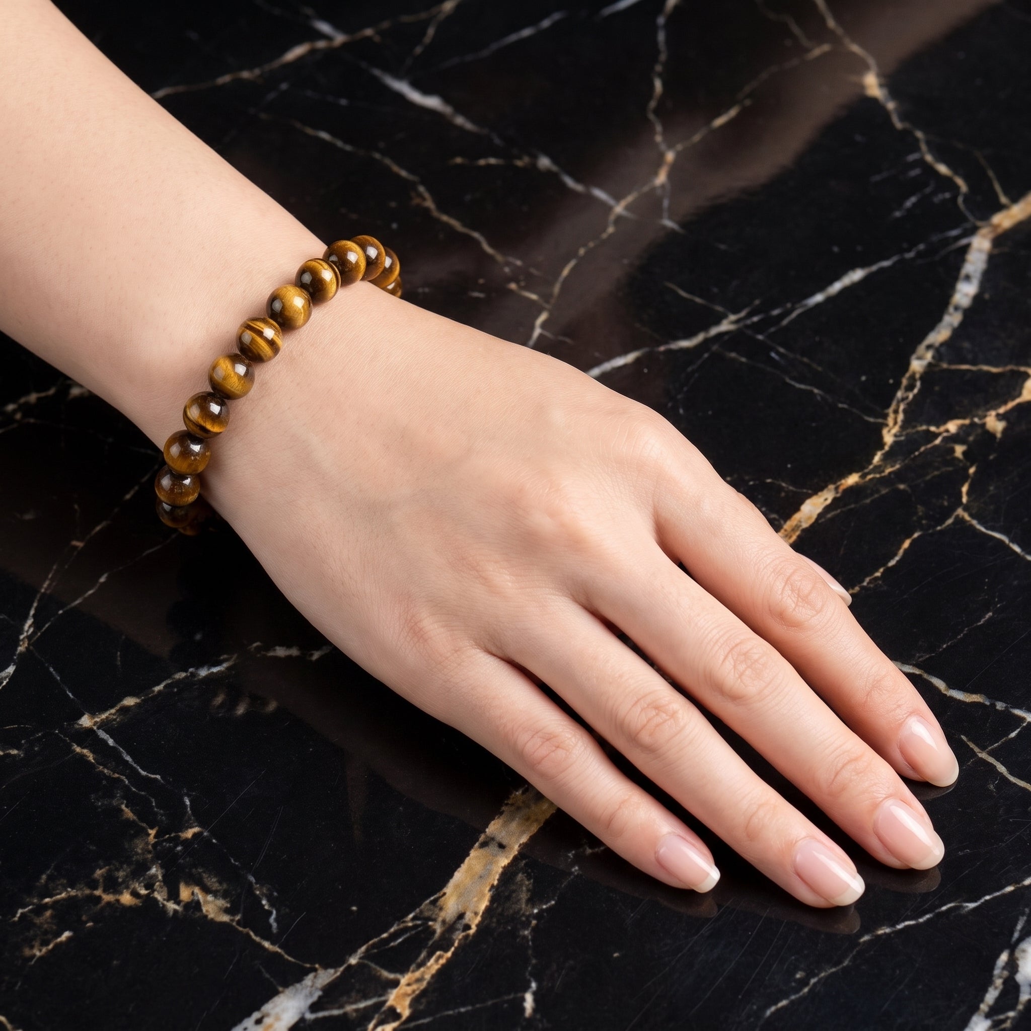 Tiger Eye Natural Stretch Bracelet For Men And Woman 8mm