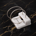 Large Thin Hoop Earrings 925 Sterling Silver 40mm Diameter